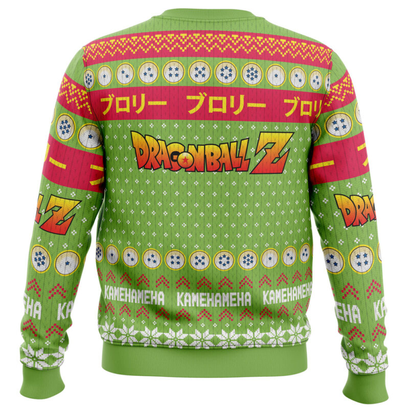 Christmas Broly Dragon Ball Z Ugly Christmas Sweater - Image 4
