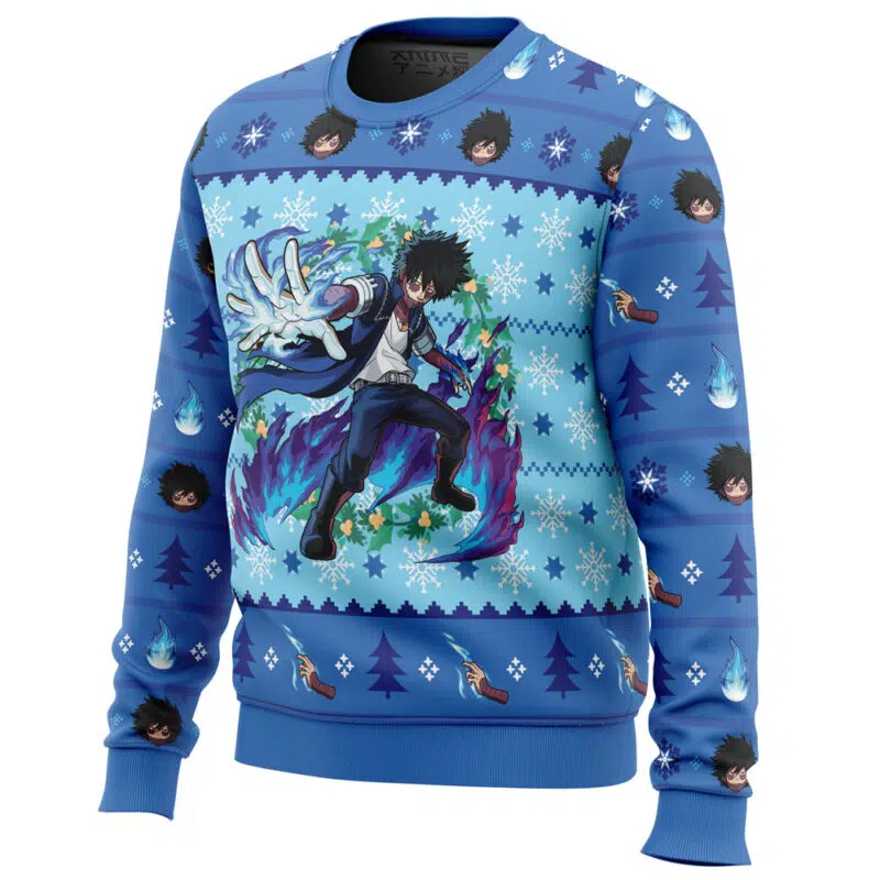 Christmas Dabi My Hero Academia Ugly Christmas Sweater - Image 2