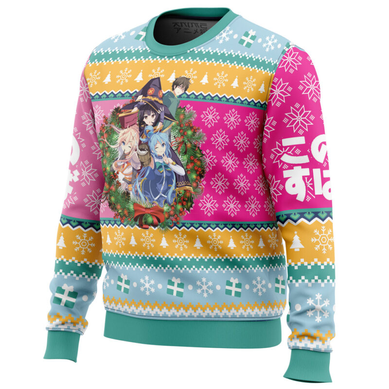 Christmas Spirit Konosuba Ugly Christmas Sweater - Image 2
