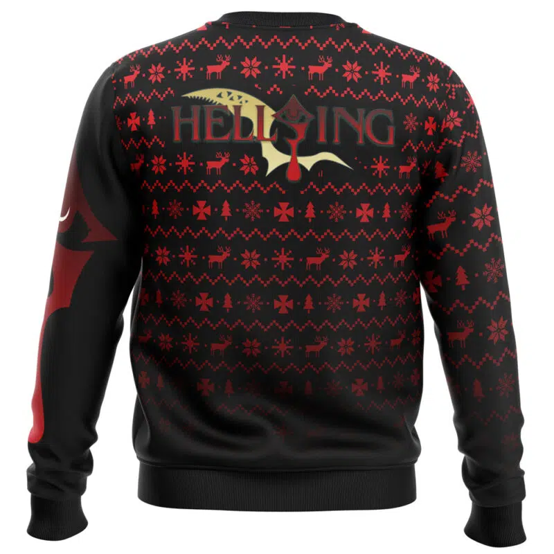 Dark Fanstasy Alucard Hellsing Ugly Christmas Sweater - Image 4
