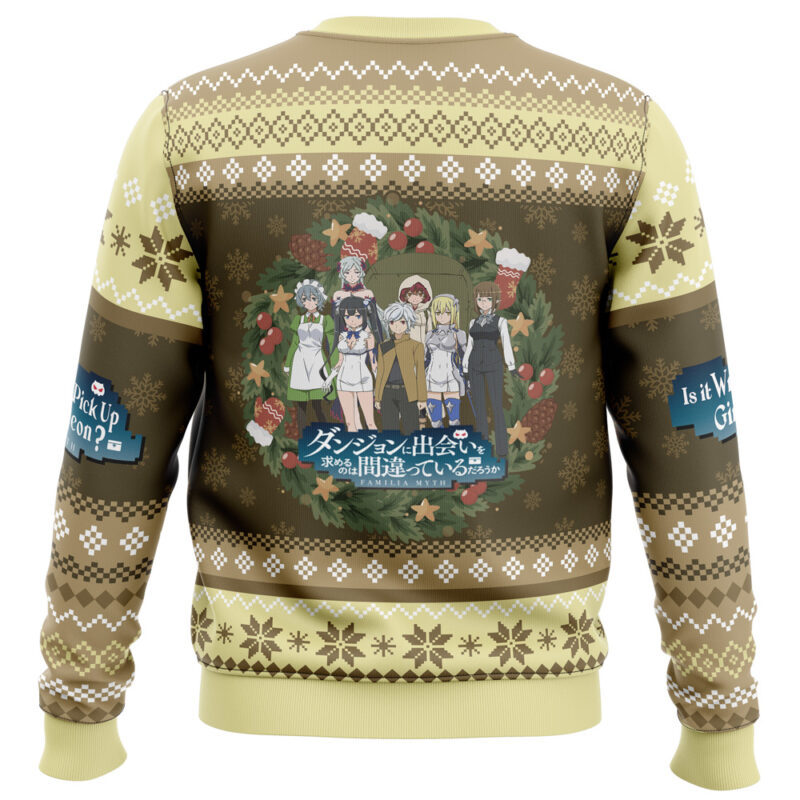 Familia Myth DanMachi Ugly Christmas Sweater - Image 4