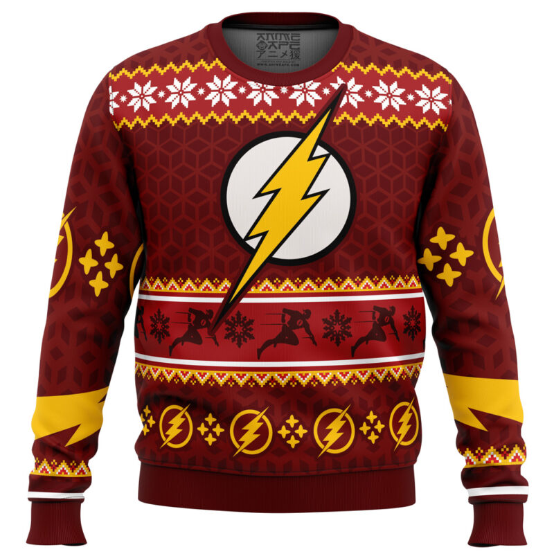 Fast Christmas The Flash DC Ugly Christmas Sweater