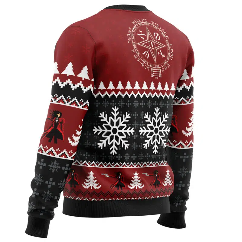 God With Us Hellsing Ugly Christmas Sweater - Image 3