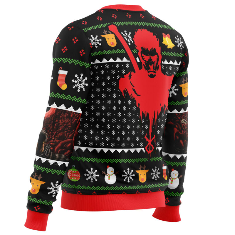 Guts Santa Claus Berserk Ugly Christmas Sweater - Image 3