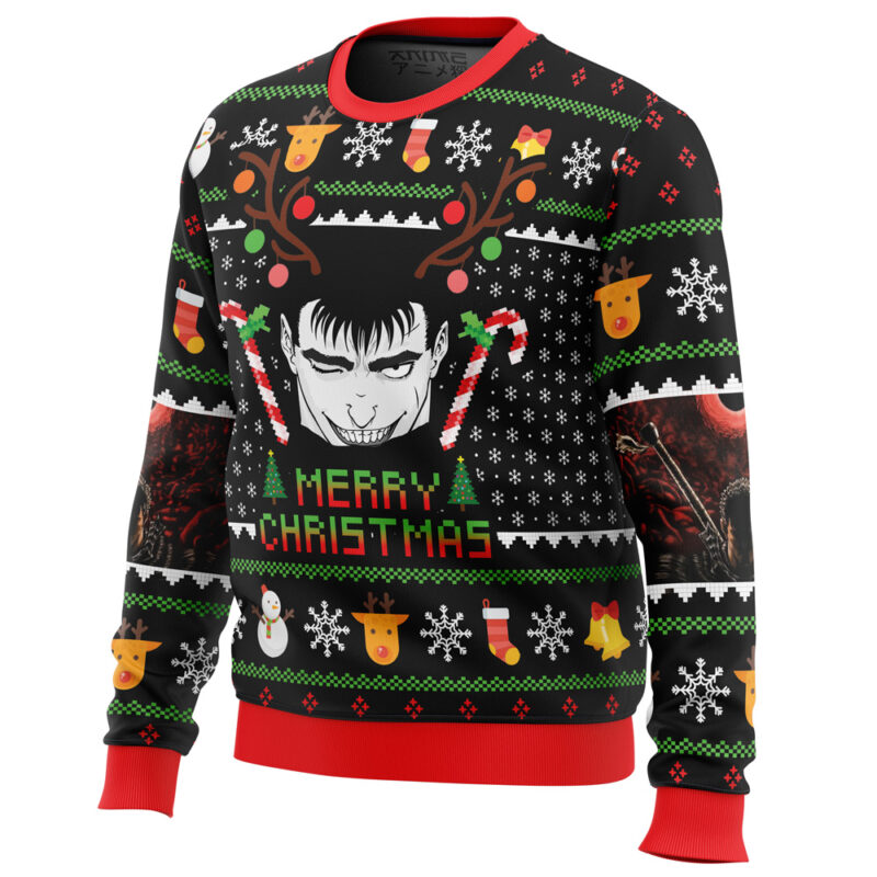 Guts Santa Claus Berserk Ugly Christmas Sweater - Image 2