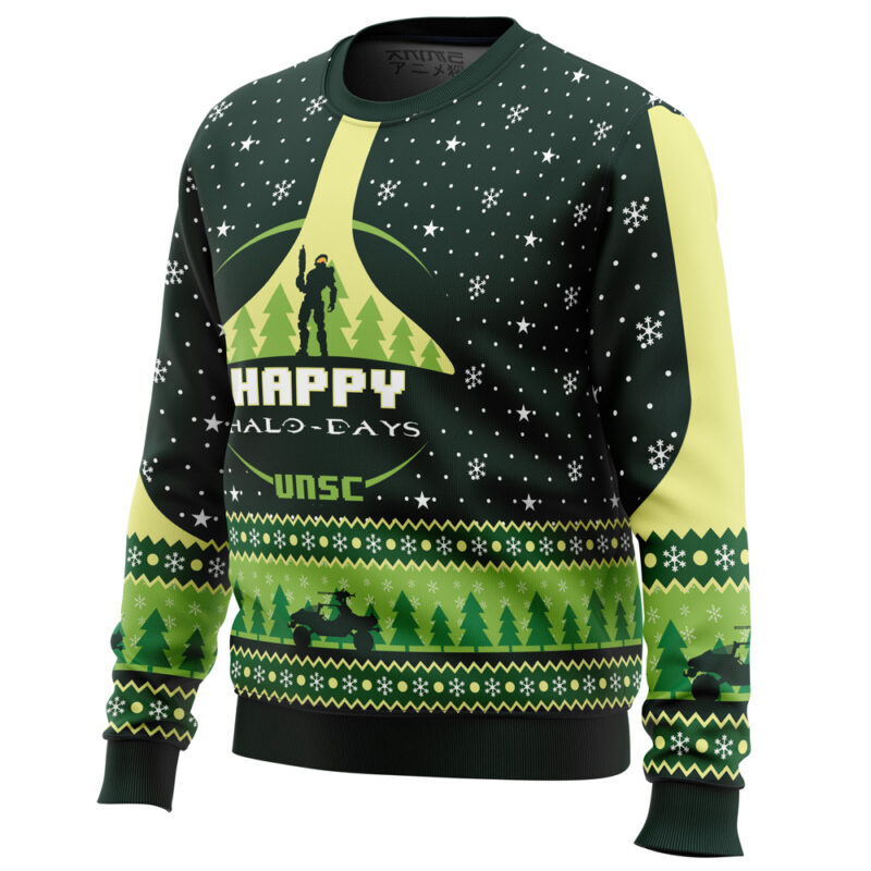 Happy Halo-days Halo Ugly Christmas Sweater - Image 2