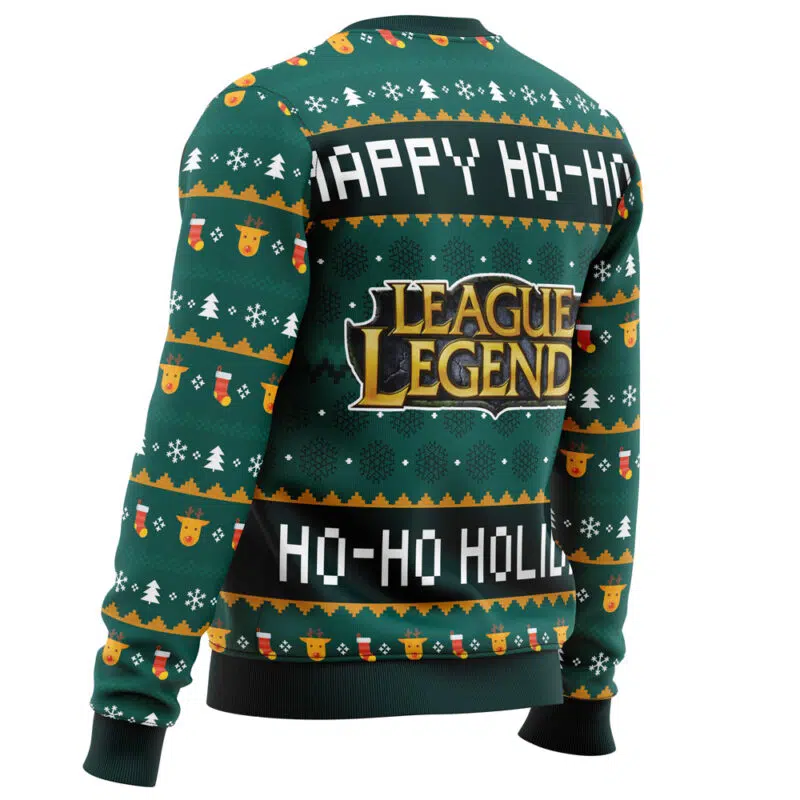 Happy Ho-Ho-Ho Holidays League of Legends Ugly Christmas Sweater - Image 3
