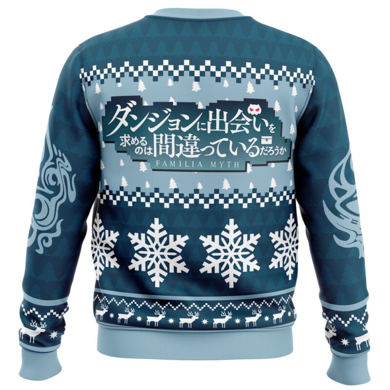 Hestia Familia Emblem DanMachi Ugly Christmas Sweater - Image 4