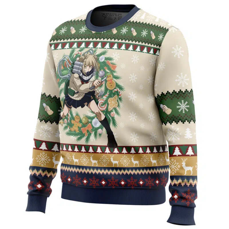 Himiko Tora Christmas My Hero Academia Ugly Christmas Sweater - Image 2