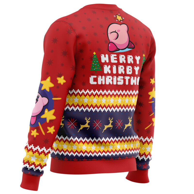 Merry Kirby Christmas Kirby Ugly Christmas Sweater - Image 3