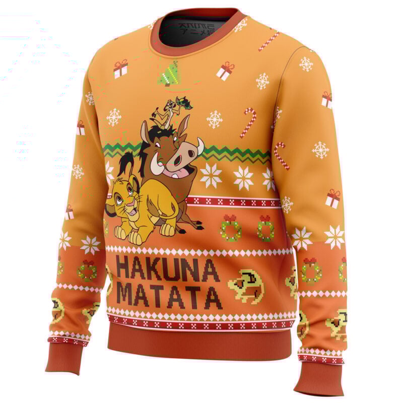 Hakuna Matata Ugly Christmas Sweater - Image 2