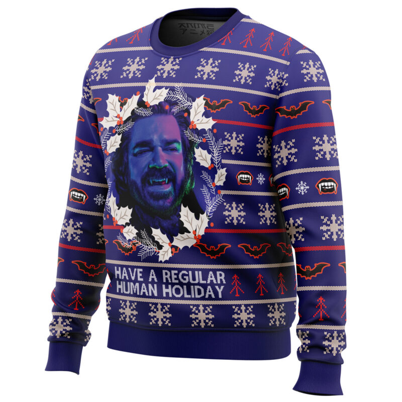 Have A Regular Human Holiday Ugly Christmas Sweater - Image 2