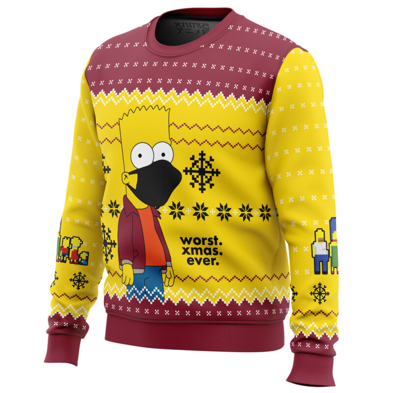 Worst Xmas Ever The Simpsons Ugly Christmas Sweater - Image 4
