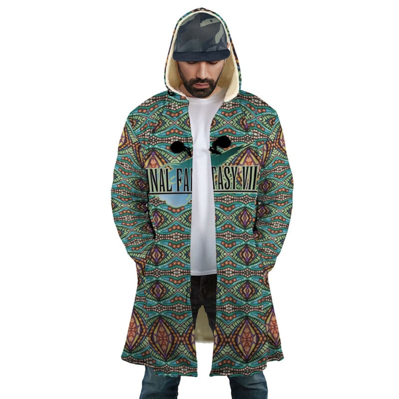 Trippy Cloud Strife Final Fantasy 7 Dream Cloak Coat - Image 2