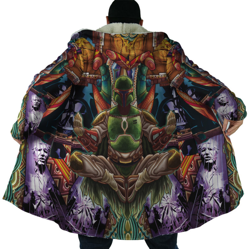 Trippy Boba Fett Star Wars Dream Cloak Coat - Image 2