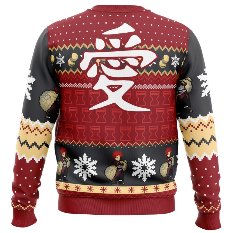 Christmas Gaara Shippuden Ugly Christmas Sweater - Image 5