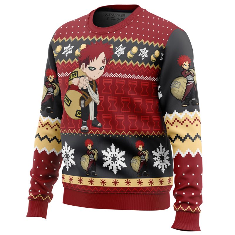 Christmas Gaara Shippuden Ugly Christmas Sweater - Image 3