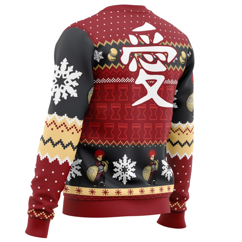 Christmas Gaara Shippuden Ugly Christmas Sweater - Image 4