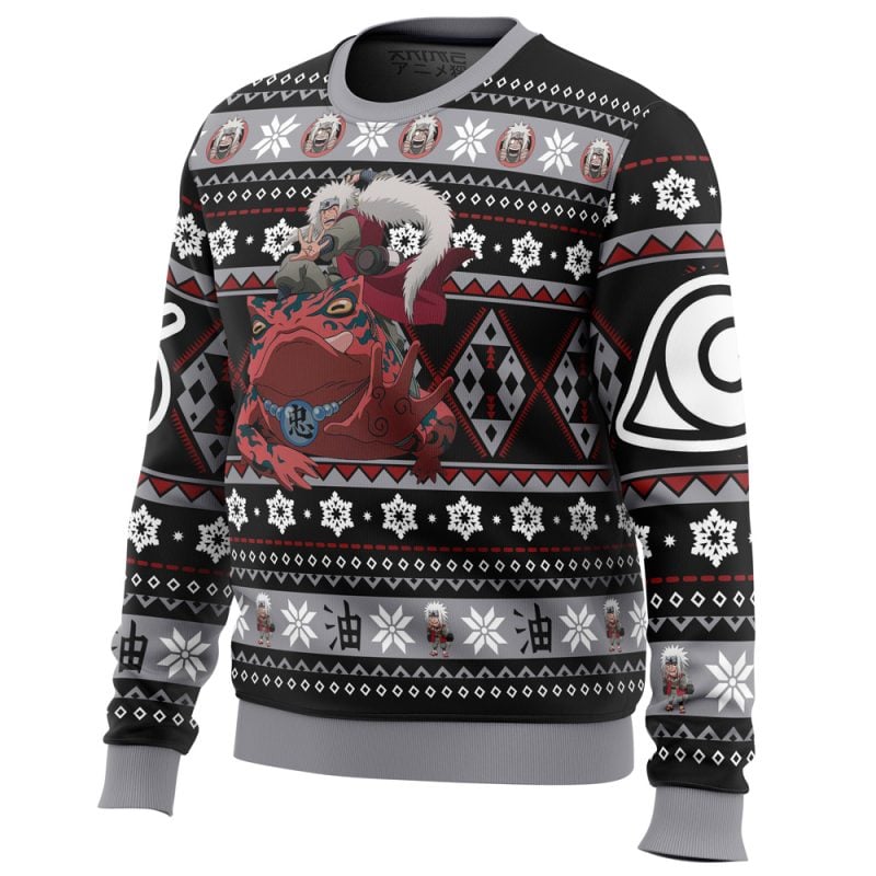 Christmas Jiraiya Shippuden Ugly Christmas Sweater - Image 2