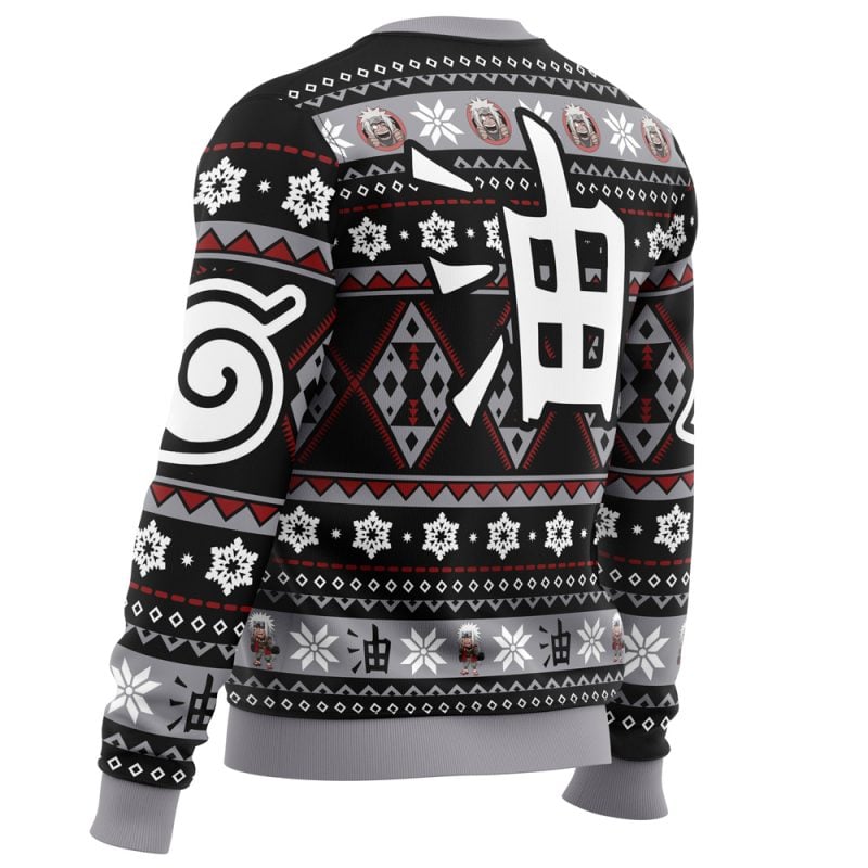 Christmas Jiraiya Shippuden Ugly Christmas Sweater - Image 3