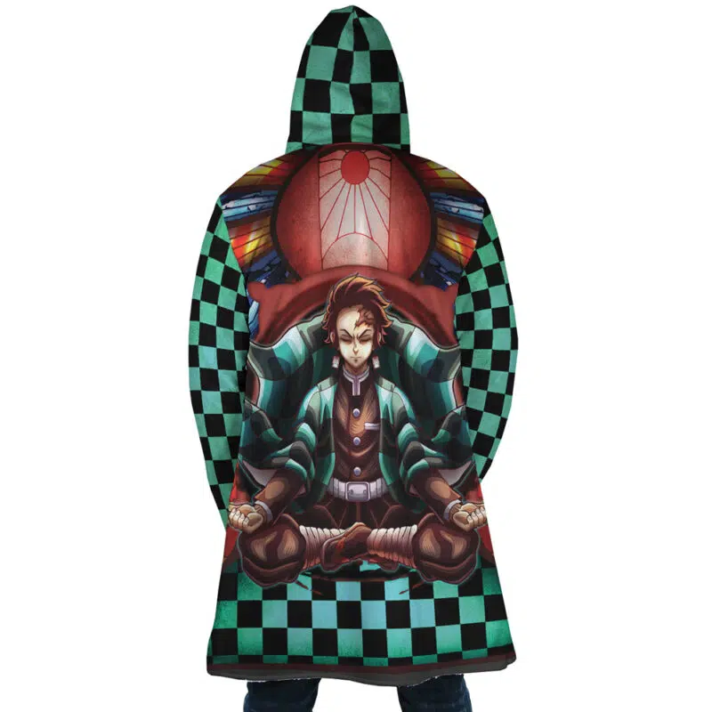 Trippy Kamado Tanjiro Demon Slayer Dream Cloak Coat - Image 4