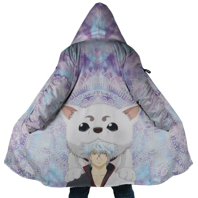 Trippy Gintoki and Sadaharu Gintama Dream Cloak Coat