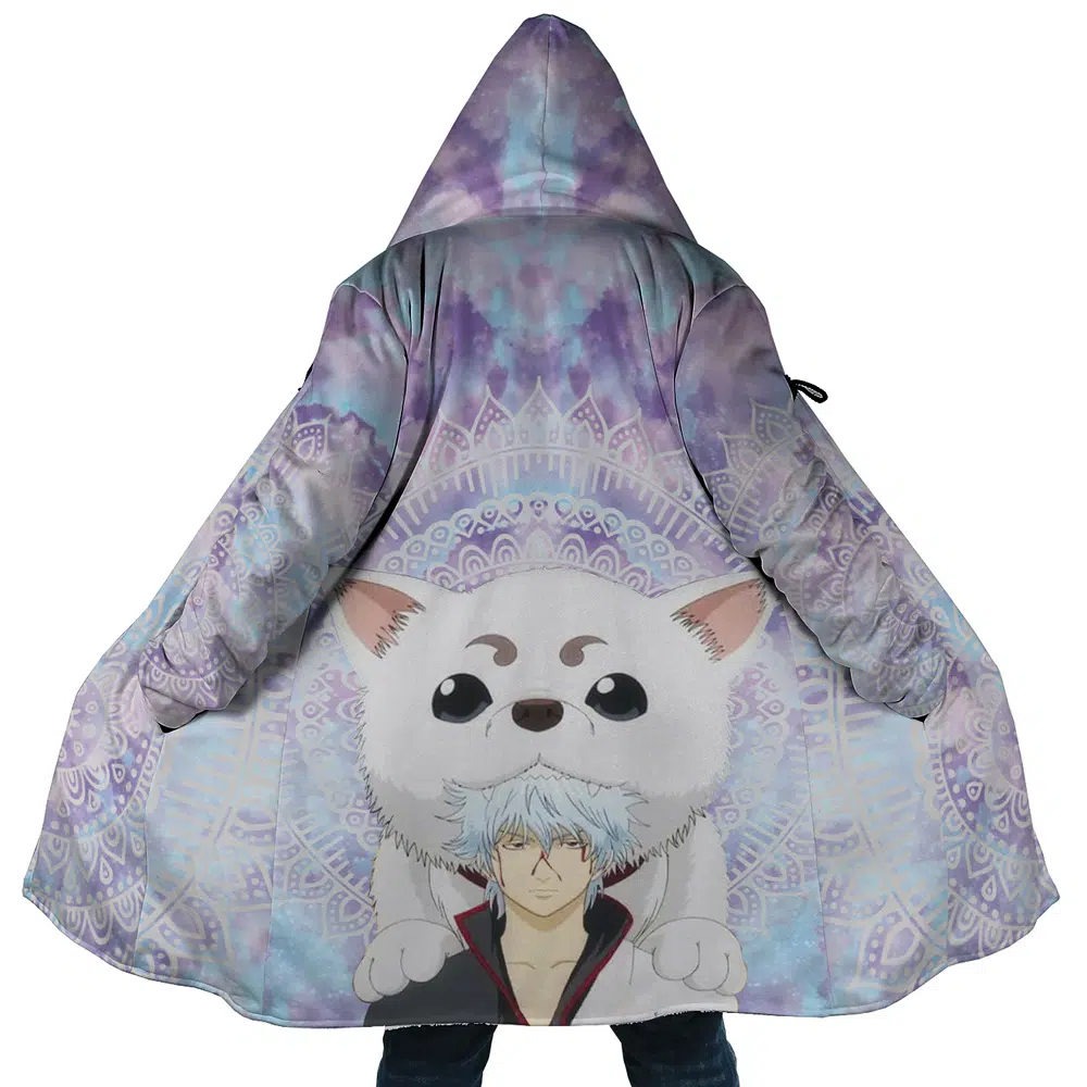 Trippy Gintoki and Sadaharu Gintama Dream Cloak Coat