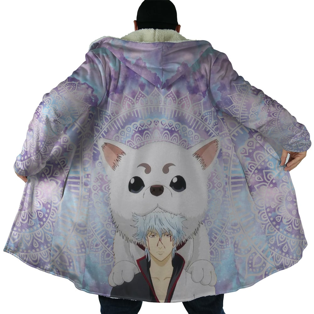 Trippy Gintoki and Sadaharu Gintama Dream Cloak Coat - Image 6