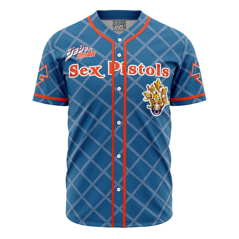 Trippy Guido Mista Six Bullets Jojo’s Bizarre Adventure Baseball Jersey