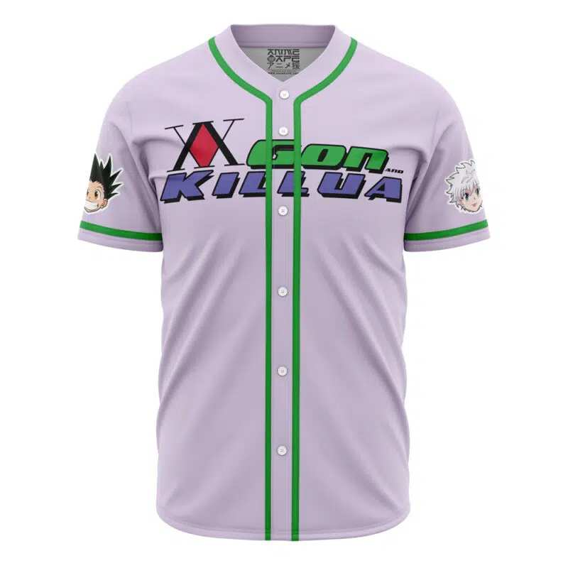 Power Duo Gon & Killua Hunter X Hunter Baseball Jersey