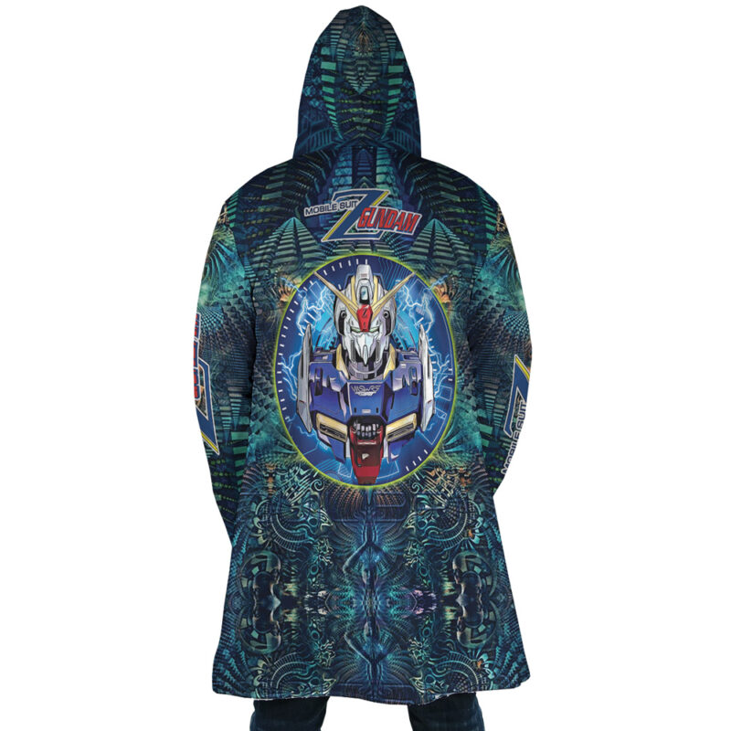 Trippy Abstract Gundam Dream Cloak Coat - Image 3