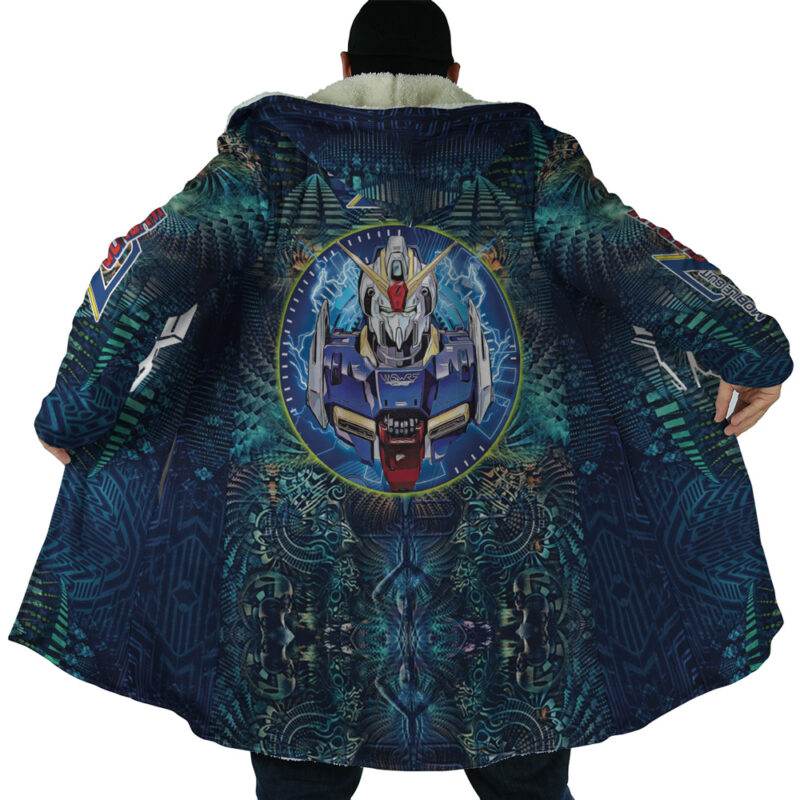 Trippy Abstract Gundam Dream Cloak Coat - Image 6