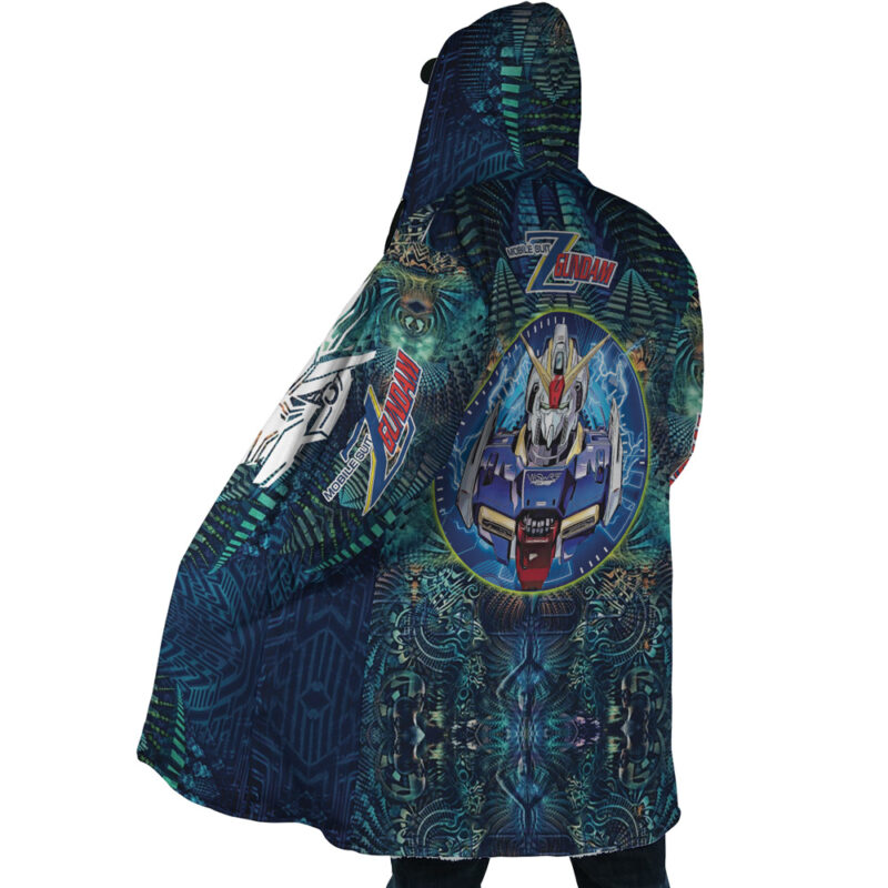 Trippy Abstract Gundam Dream Cloak Coat - Image 5