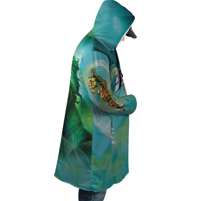 Trippy Auratic Dio Jojo’s Bizarre Adventure Dream Cloak Coat - Image 3