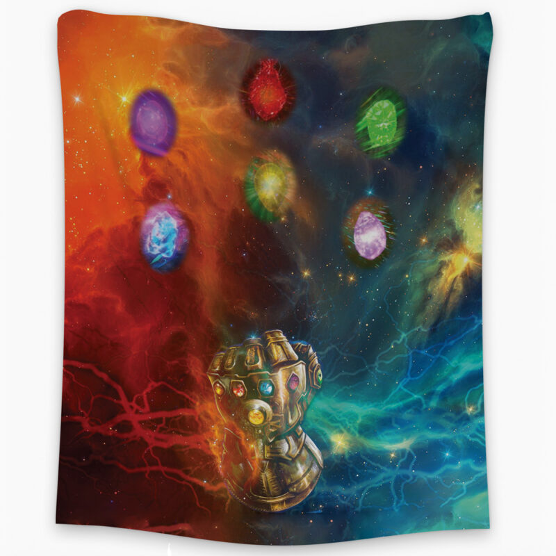 Trippy Cosmic Infinity Stones Marvel Tapestry
