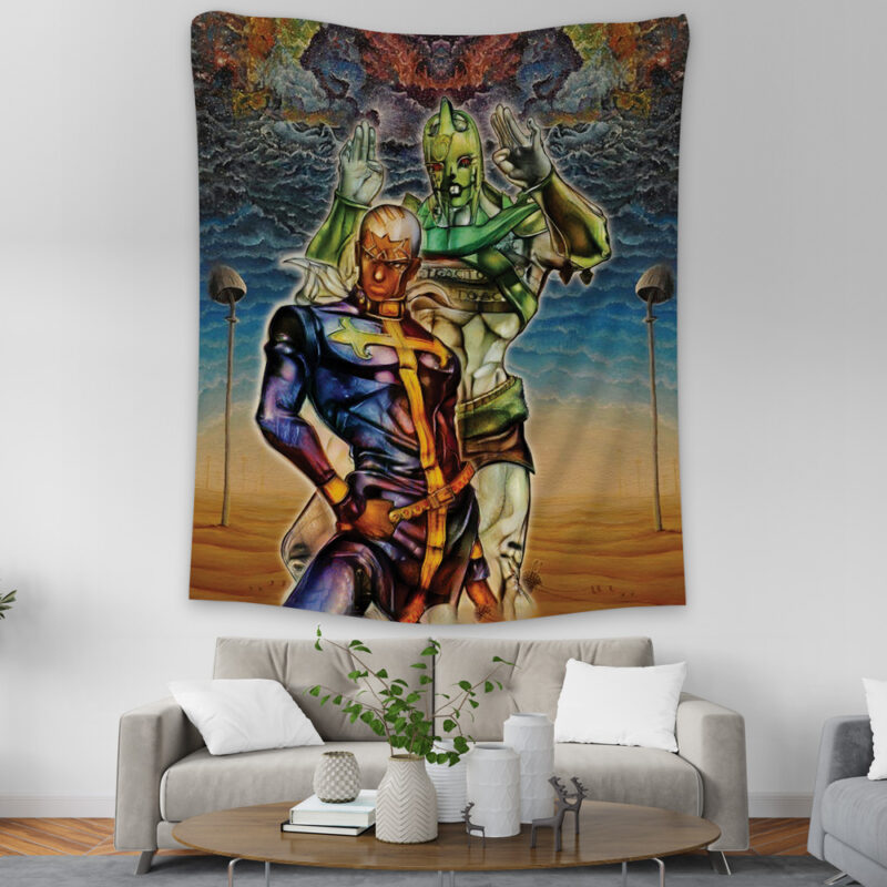 Trippy Enrico Pucci C-Moon Jojo’s Bizarre Adventure Tapestry - Image 2
