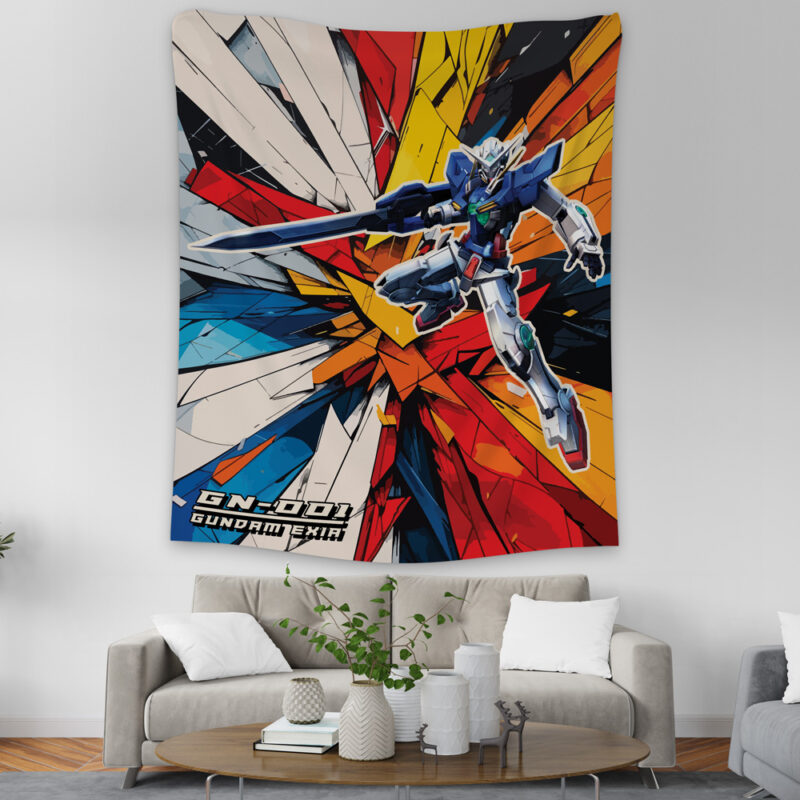 Trippy Exia Gundam Tapestry - Image 3