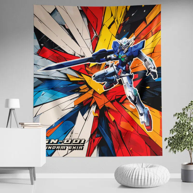 Trippy Exia Gundam Tapestry