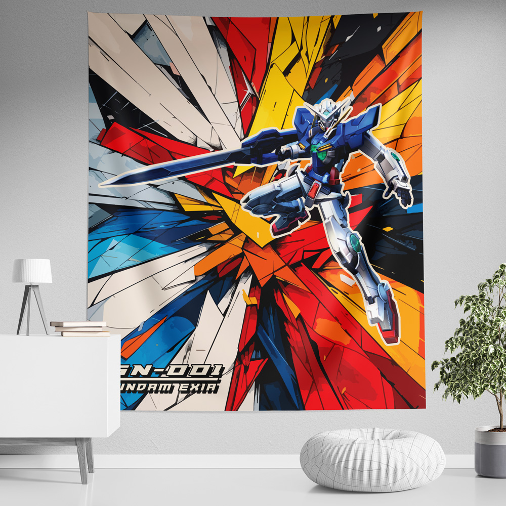 Trippy Exia Gundam Tapestry