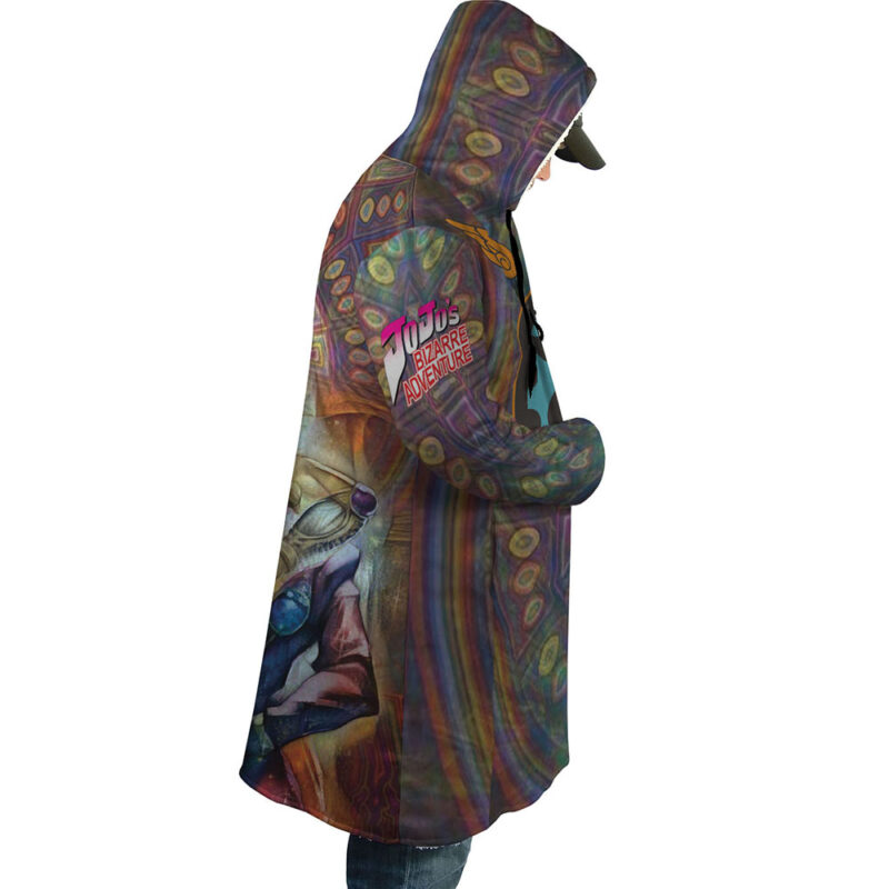 Trippy Giorno Giovanna Golden Wind Jojo’s Bizarre Adventure Dream Cloak Coat - Image 3