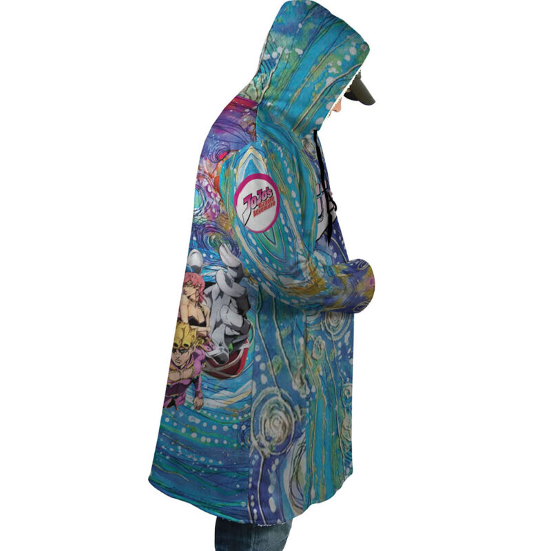 Trippy Golden Wind Squad Jojo’s Bizarre Adventure Dream Cloak Coat - Image 3
