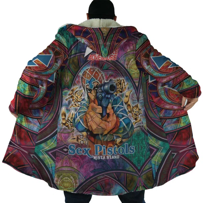 Trippy Guido Mista Six Bullets Jojo’s Bizarre Adventure Dream Cloak Coat - Image 7