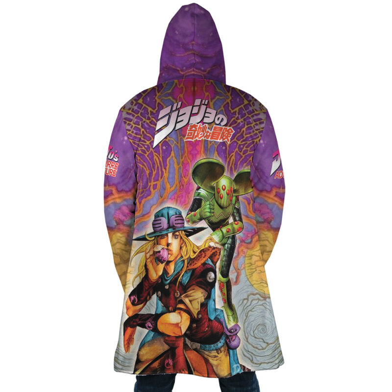 Trippy Gyro Zeppeli Ball Breaker Jojo’s Bizarre Adventure Dream Cloak Coat - Image 4