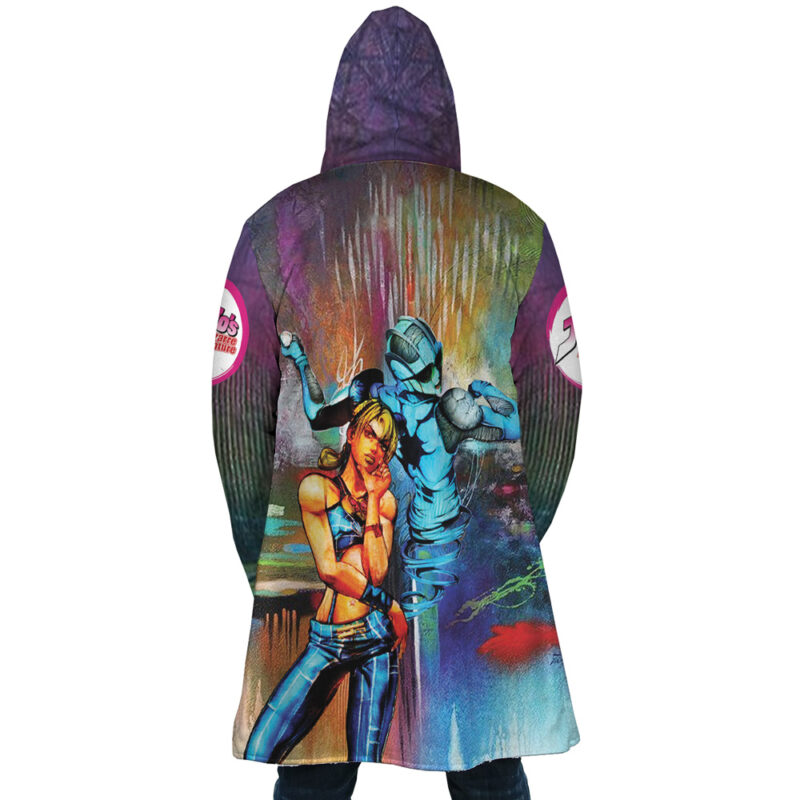 Trippy Jolyne Cujoh Stone Ocean Jojo’s Bizarre Adventure Dream Cloak Coat - Image 4