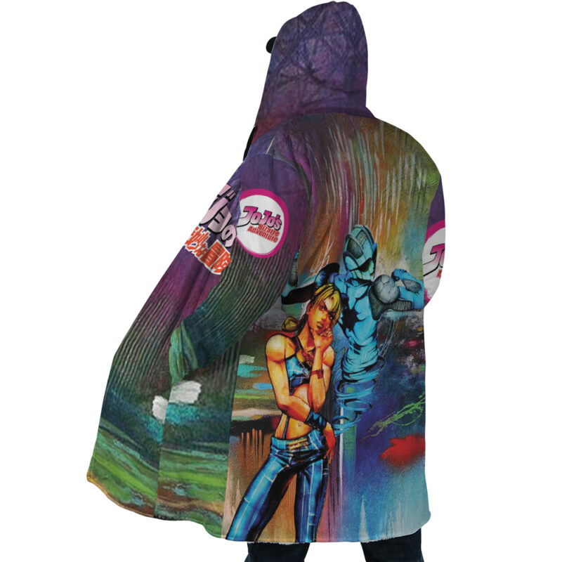 Trippy Jolyne Cujoh Stone Ocean Jojo’s Bizarre Adventure Dream Cloak Coat - Image 5