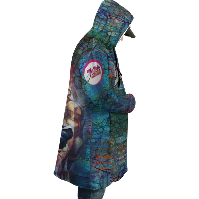 Trippy Josuke Shining Diamond Jojo’s Bizarre Adventure Dream Cloak Coat - Image 3