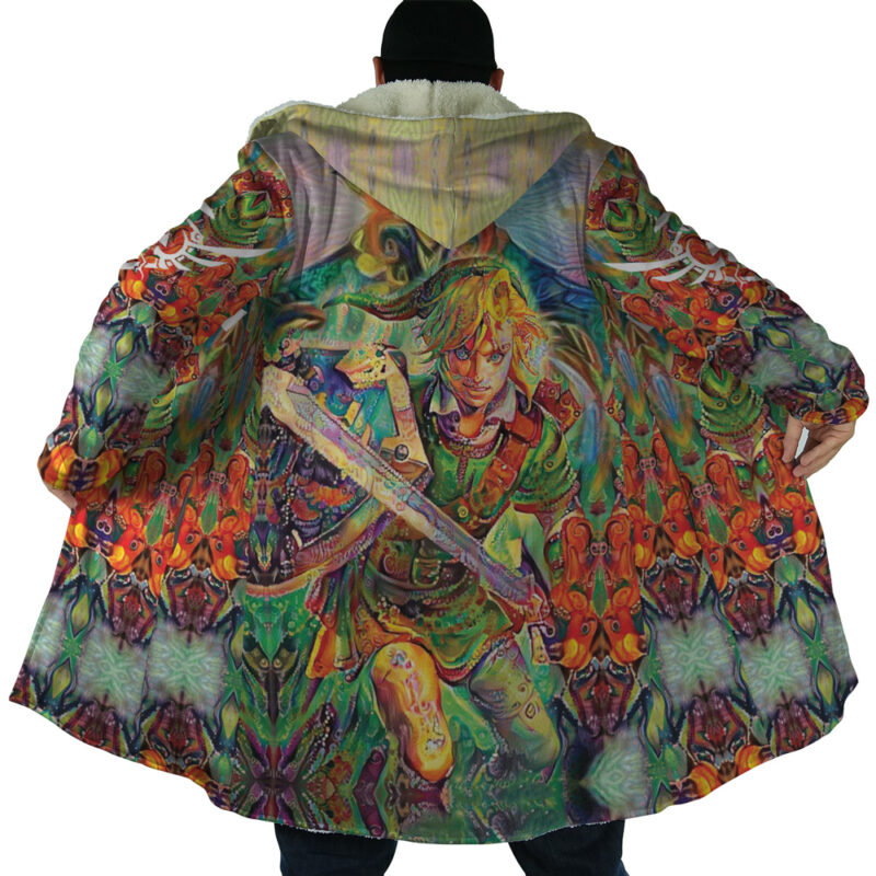 Trippy Link Zelda Dream Cloak Coat - Image 6