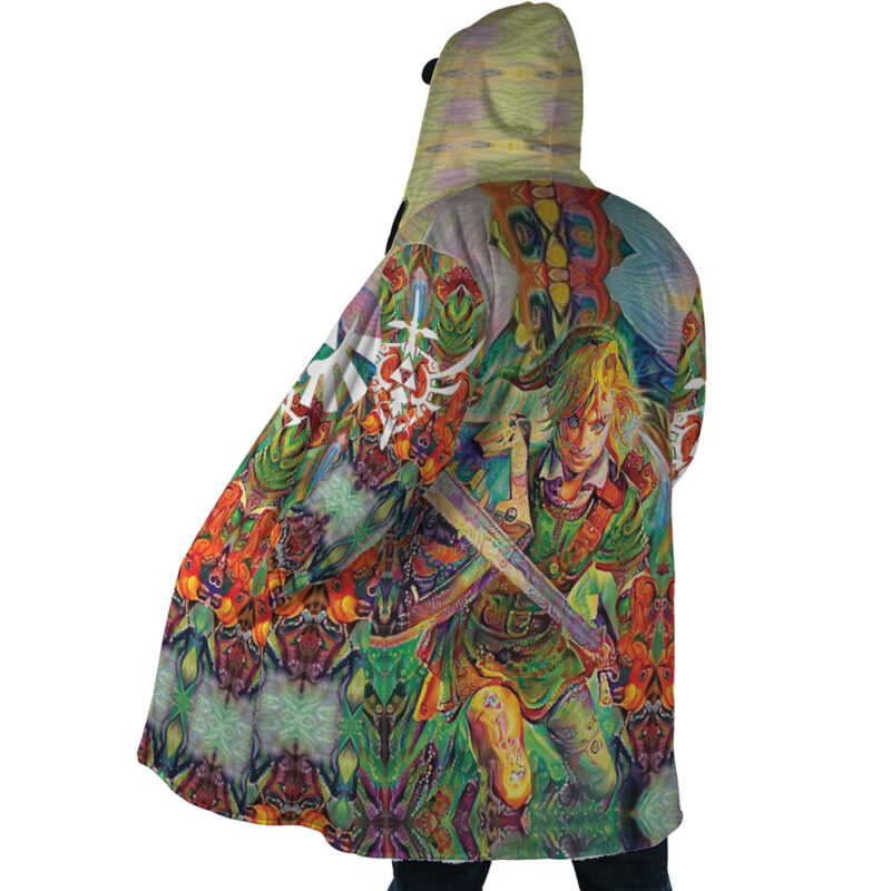 Trippy Link Zelda Dream Cloak Coat - Image 4