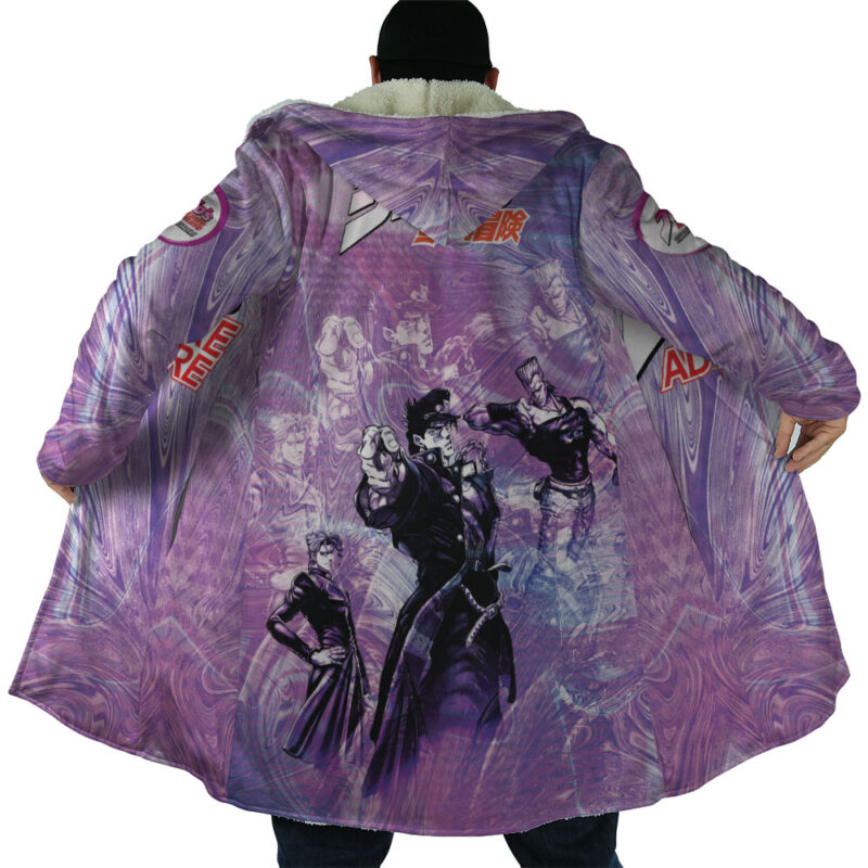 Trippy Lucid Stardust Crusaders Jojo’s Bizarre Adventure Dream Cloak Coat - Image 6
