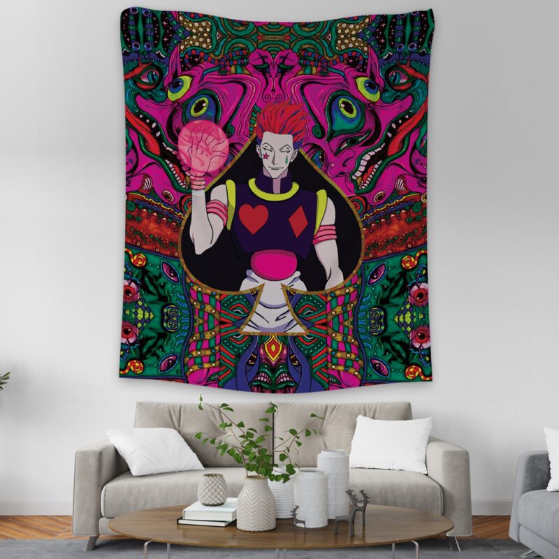 Trippy Mystic Faces Hisoka Hunter X Hunter Tapestry - Image 2